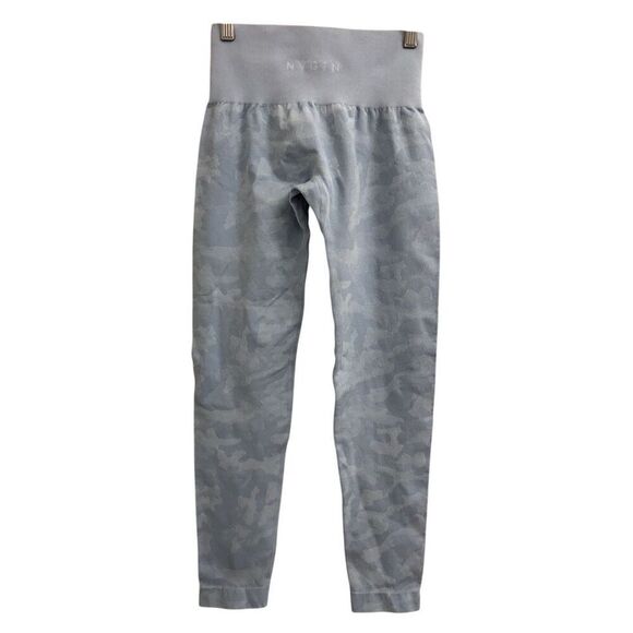 NVGTN Blue Camo Seamless Leggings Small Butt Scrunch Sold out Online - Picture 1 of 11